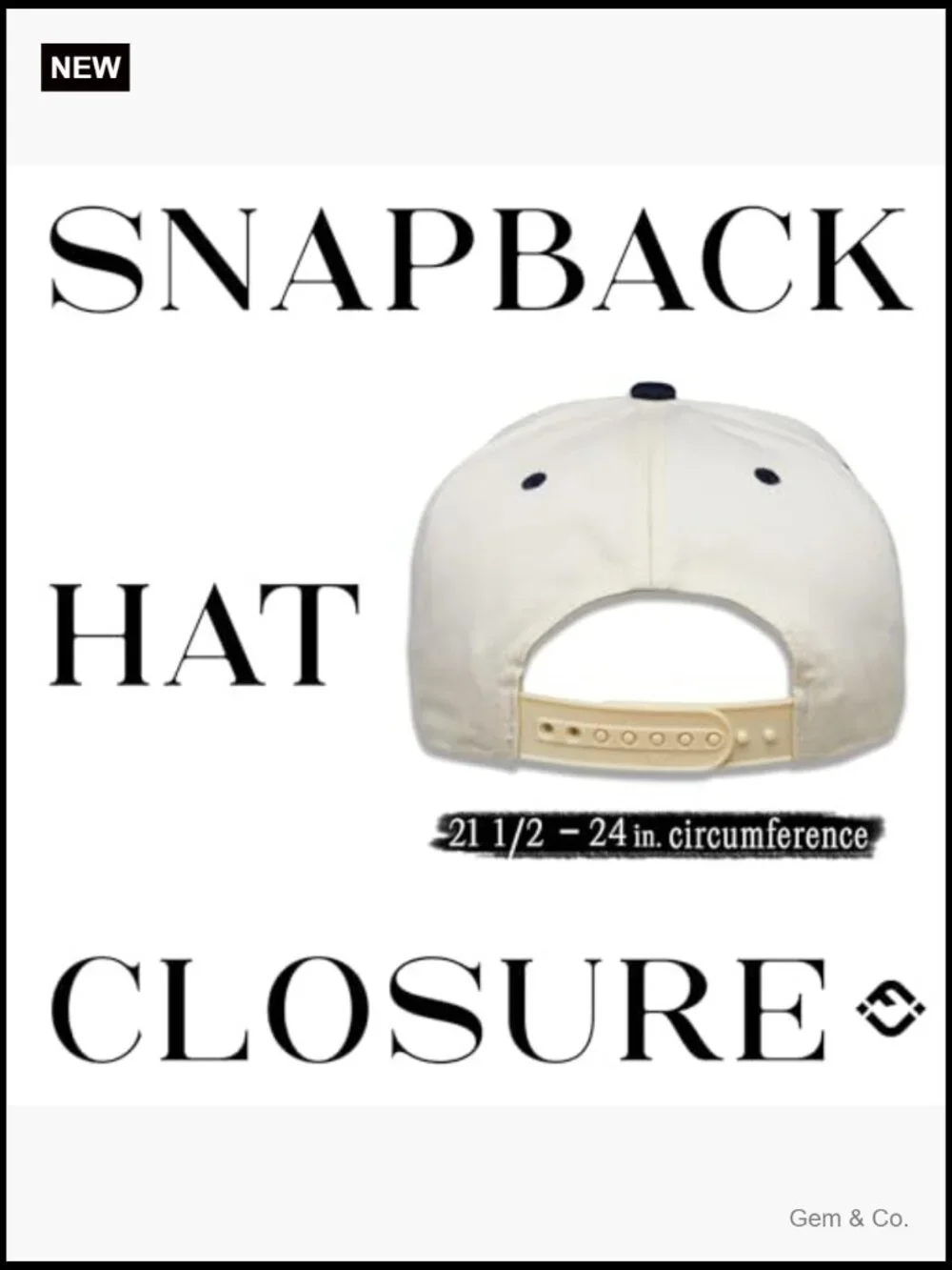 Vintage Canvas Snapback Hat - Adjustable 2 Tone Cap for Men Women